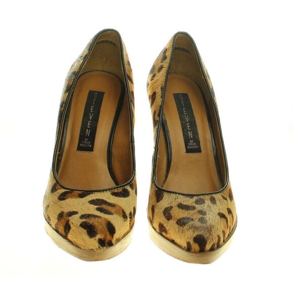 Steve Madden Leopard Print Heels - Picture 2 of 6